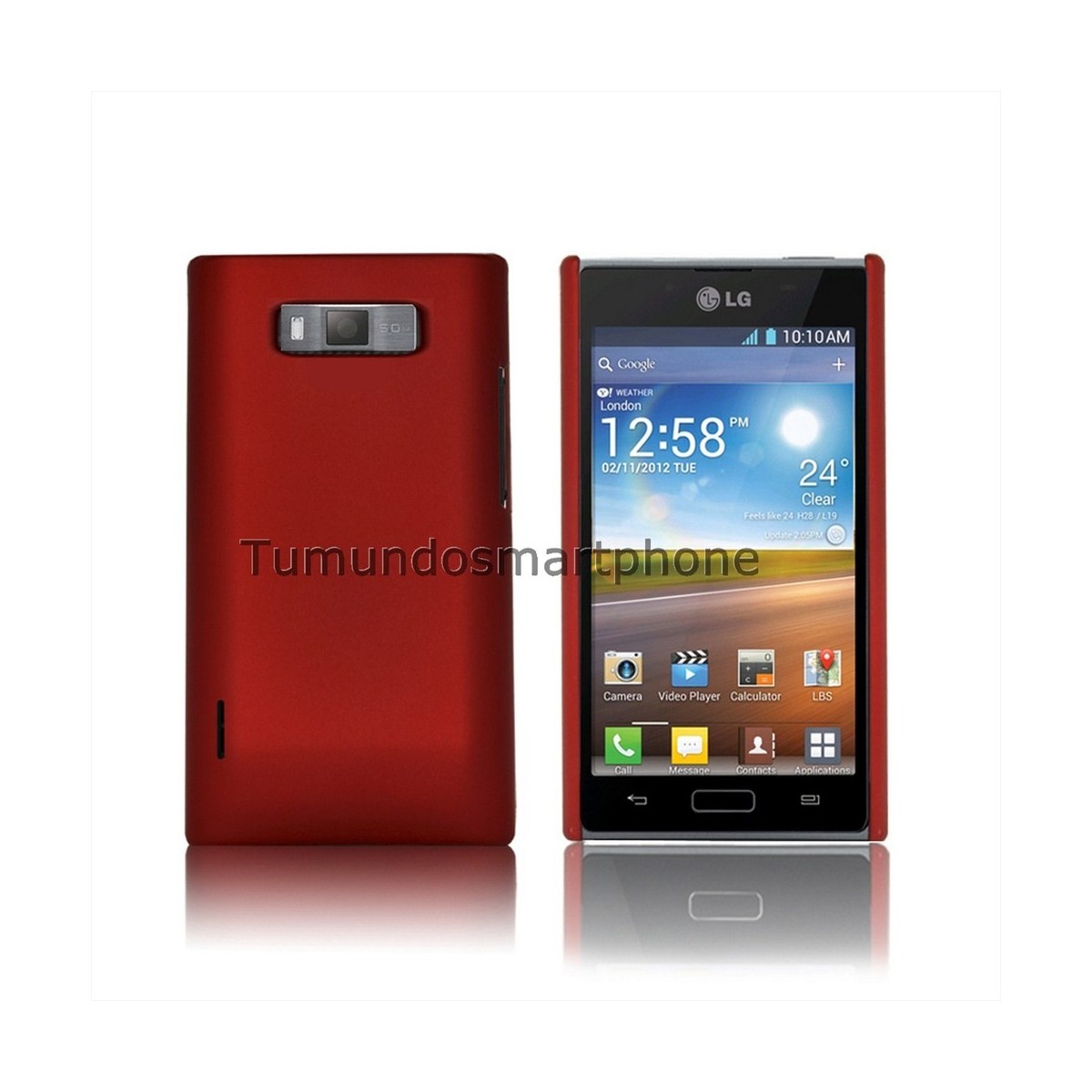 Carcasa Dura Lg Optimus L7 P700 / P705 Color Roja