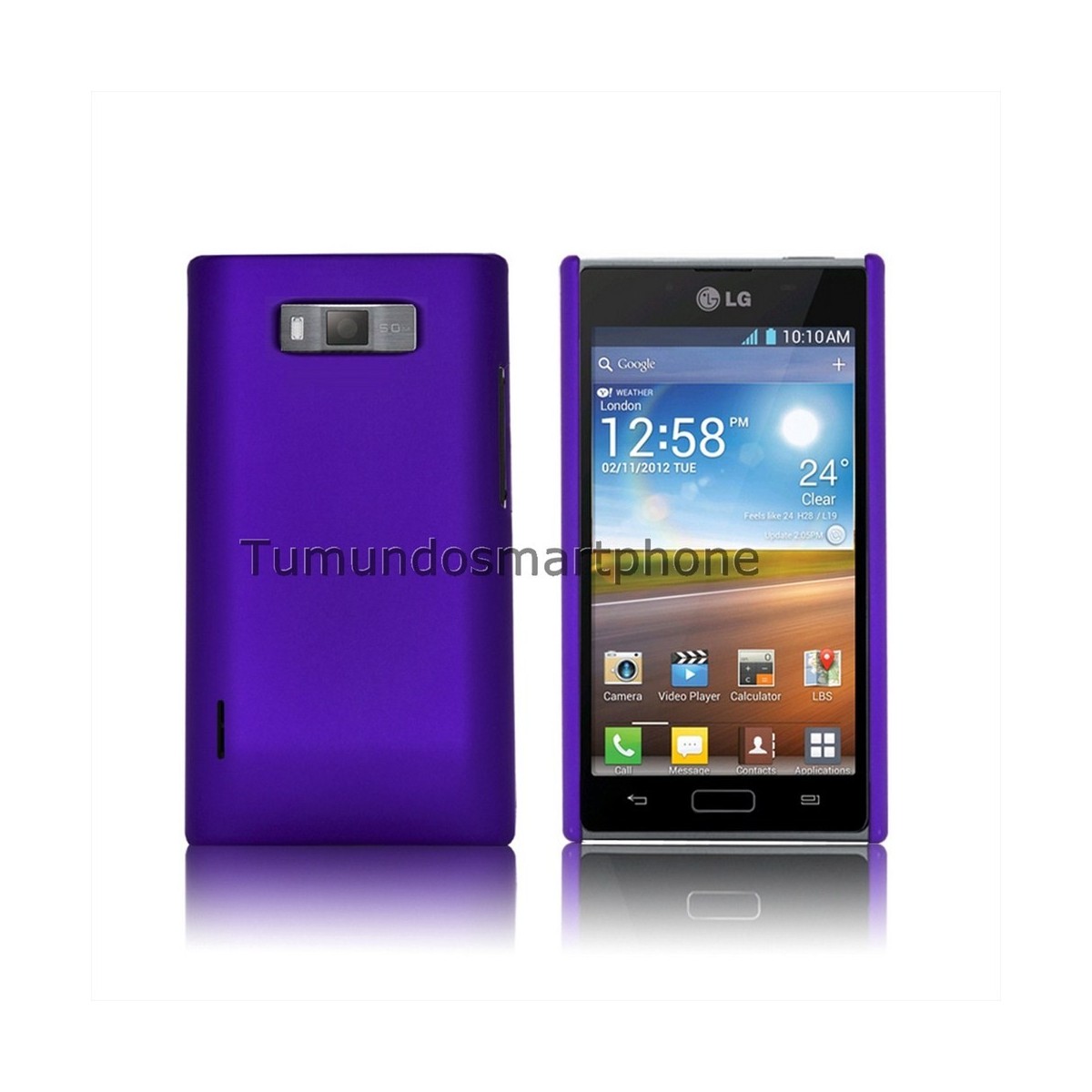 Carcasa Dura Lg Optimus L7 P700 / P705 Color Morada