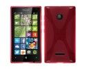 Funda Gel Tpu Microsoft Lumia 435 X Line Color Rosa