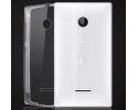 Funda Gel Tpu Fina Ultra-Thin 0,3mm Transparente para Microsoft Lumia 435
