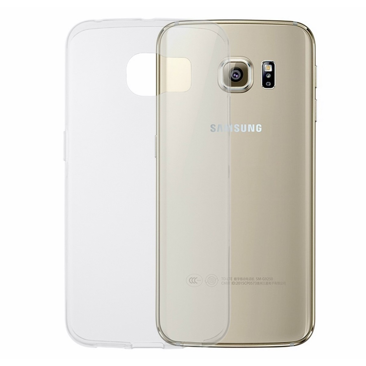 Funda Gel Tpu Fina Ultra-Thin 0,3mm Transparente para Samsung Galaxy S6 Edge G925F