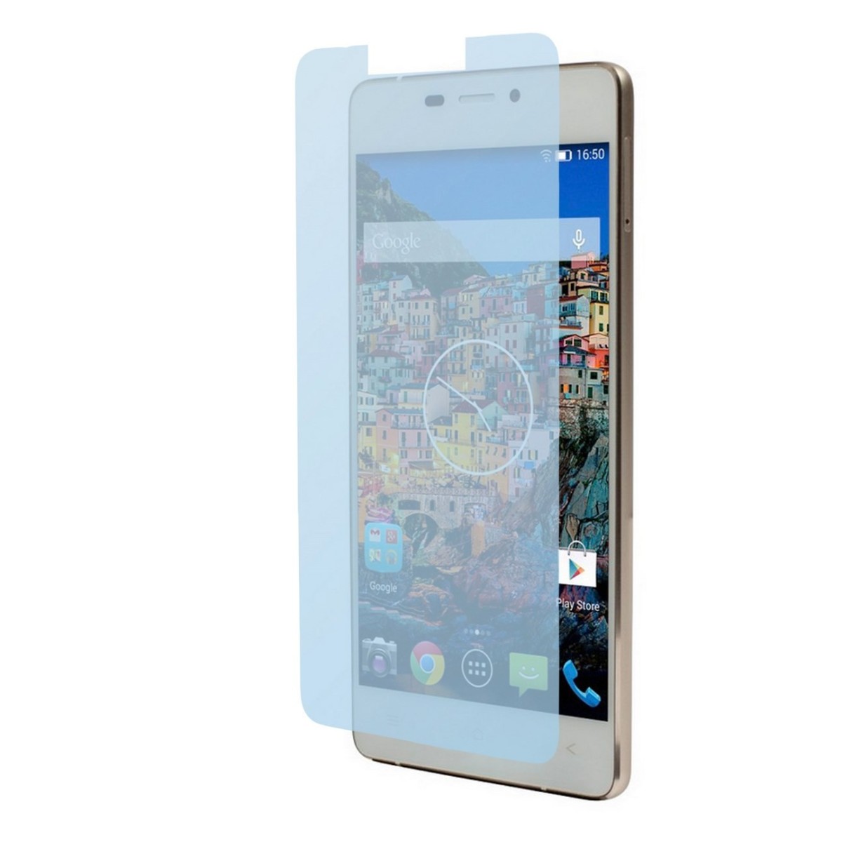 3x Protector Pantalla Ultra-Transparente  para Kazam Tornado 348