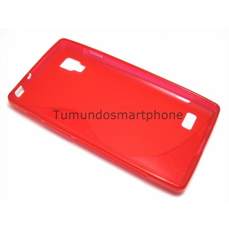 Funda Gel Tpu Lg Optimus L9 P760 S Line Color Roja