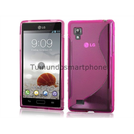 Funda Gel Tpu Lg Optimus L9 P760 S Line Color Rosa