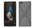 Funda Gel Tpu Huawei P8 Lite X Line Color Transparente