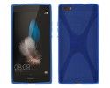 Funda Gel Tpu Huawei P8 Lite X Line Color Azul
