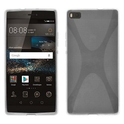 Funda Gel Tpu Huawei P8 X Line Color Transparente