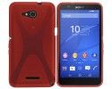 Funda Gel Tpu Sony Xperia E4G X Line Color Roja