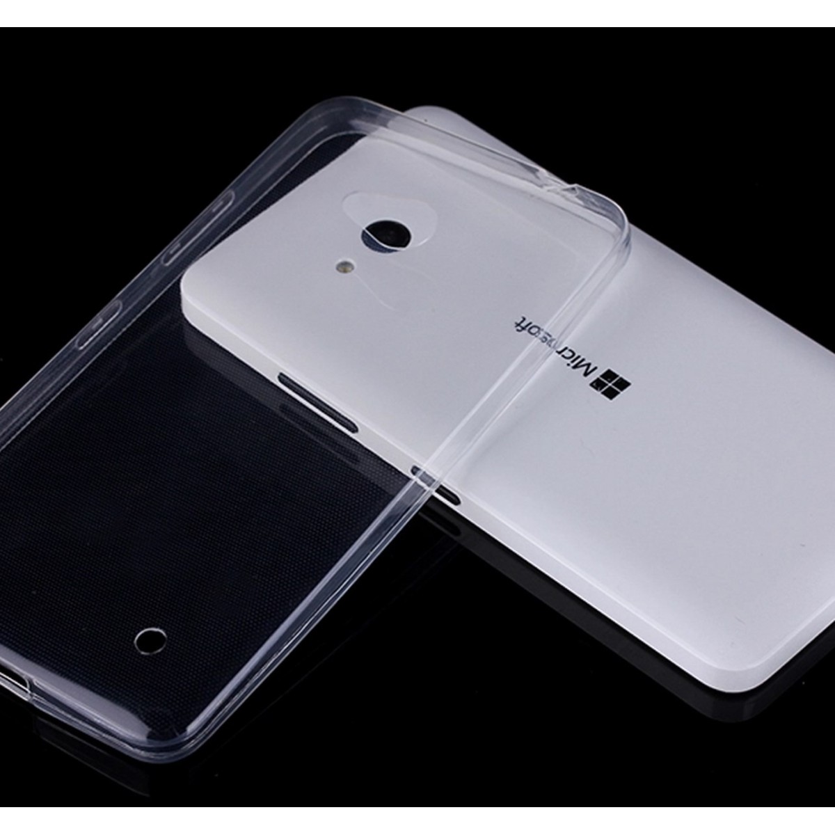 Funda Gel Tpu Fina Ultra-Thin 0,3mm Transparente para Microsoft Lumia 640