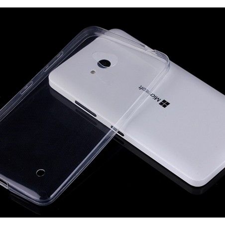 Funda Gel Tpu Fina Ultra-Thin 0,3mm Transparente para Microsoft Lumia 640