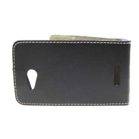 Funda Piel Premium Ultra-Slim Sony Xperia E4G Negra