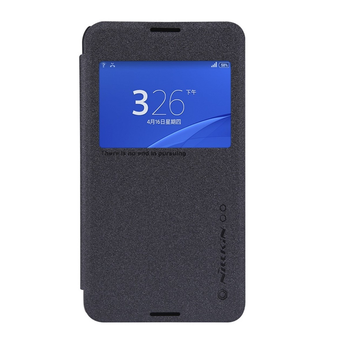 Funda Flip Nillkin Modelo Sparkle para Sony Xperia E4G Color Negra