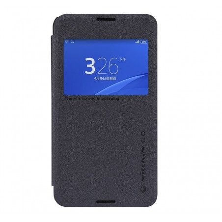 Funda Flip Nillkin Modelo Sparkle para Sony Xperia E4G Color Negra