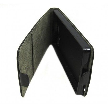 Funda Piel Premium Ultra-Slim Lenovo Vibe X2 Negra