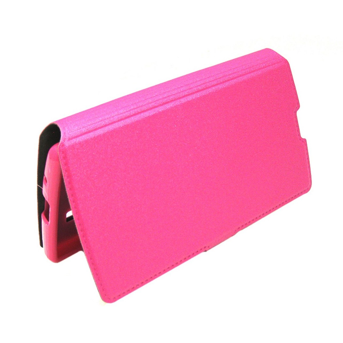 Funda Soporte Piel Rosa para Lg Spirit 4G H440N Flip Libro