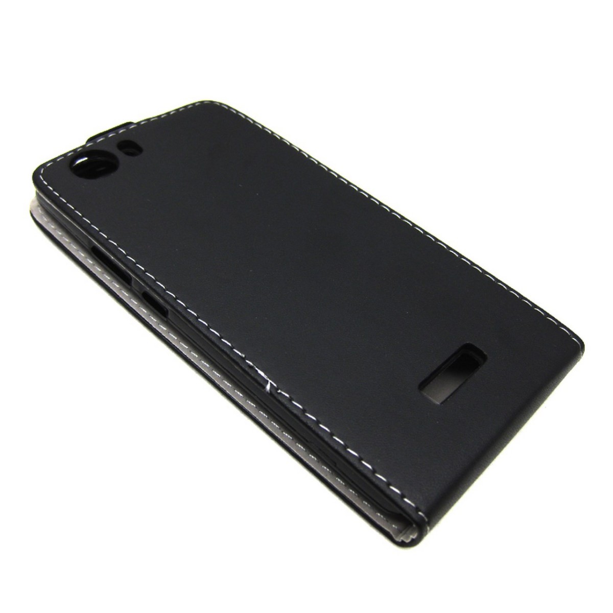Funda Piel Premium Ultra-Slim Wiko Ridge Fab 4G Negra