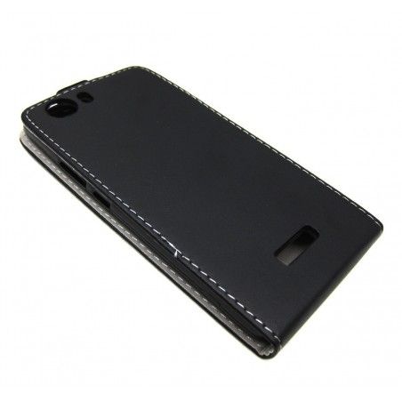 Funda Piel Premium Ultra-Slim Wiko Ridge Fab 4G Negra