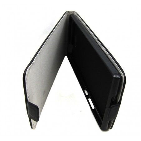 Funda Piel Premium Ultra-Slim Wiko Ridge Fab 4G Negra