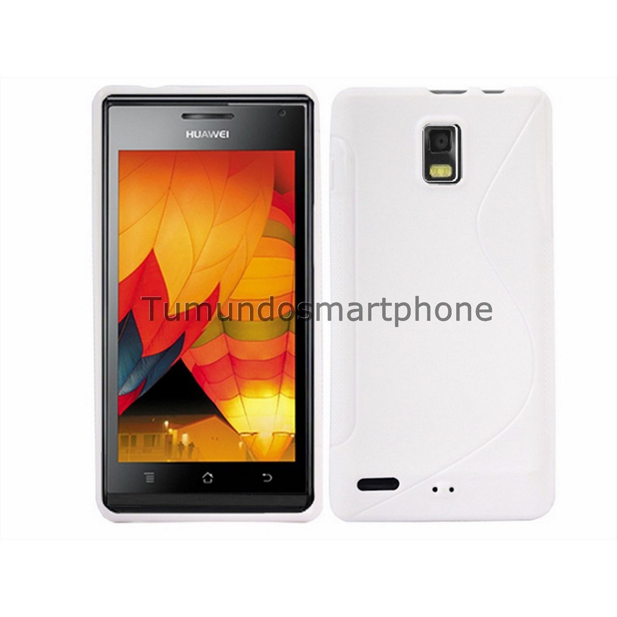 Funda Gel Tpu Huawei Ascend P1 U9200 S Line Color Blanca