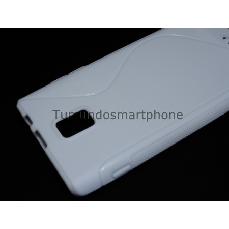Funda Gel Tpu Huawei Ascend P1 U9200 S Line Color Blanca