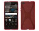 Funda Gel Tpu Huawei P8 X Line Color Roja