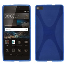 Funda Gel Tpu Huawei P8 X Line Color Azul