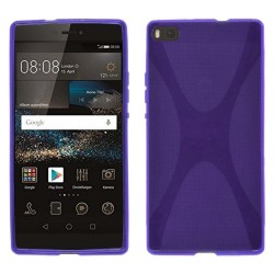 Funda Gel Tpu Huawei P8 X Line Color Morada