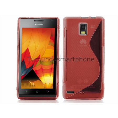 Funda Gel Tpu Huawei Ascend P1 U9200 S Line Color Roja