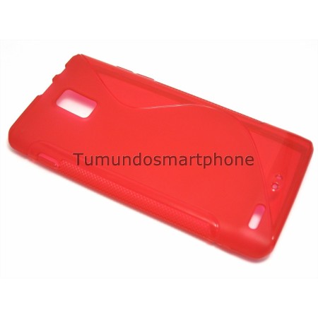 Funda Gel Tpu Huawei Ascend P1 U9200 S Line Color Roja
