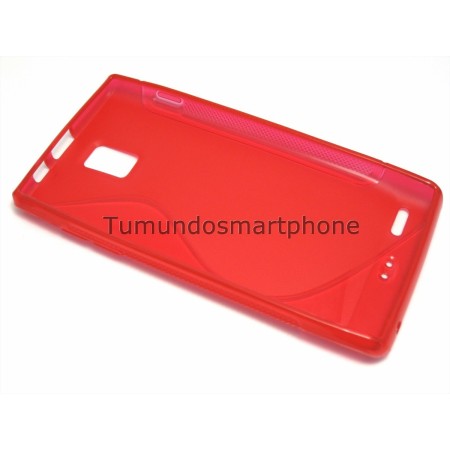 Funda Gel Tpu Huawei Ascend P1 U9200 S Line Color Roja