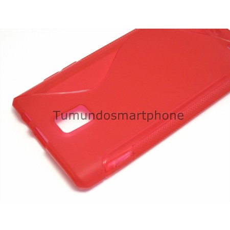 Funda Gel Tpu Huawei Ascend P1 U9200 S Line Color Roja