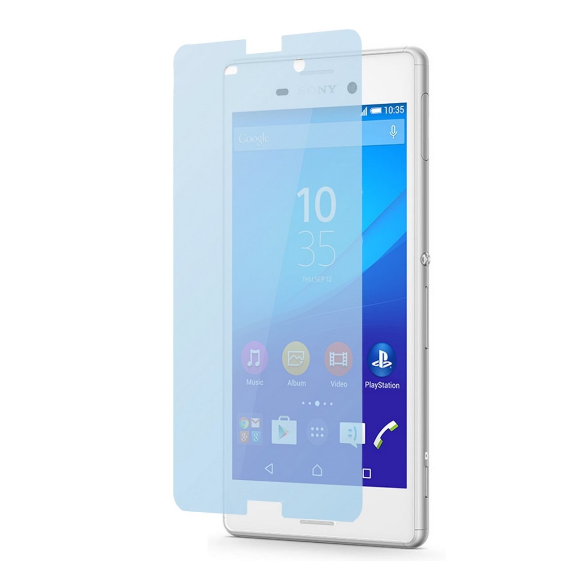 3x Protector Pantalla Ultra-Transparente para Sony Xperia M4 Aqua