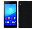 Funda Gel Efecto Piel para Sony Xperia M4 Aqua Color Negra