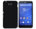 Funda Gel Efecto Piel para Sony Xperia E4G Color Negra