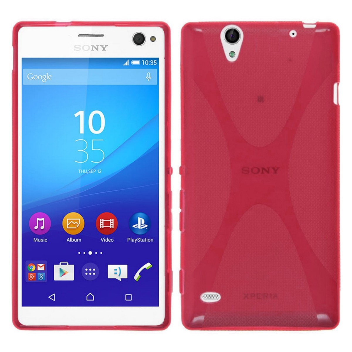 Funda Gel Tpu Sony Xperia C4 X Line Color Rosa