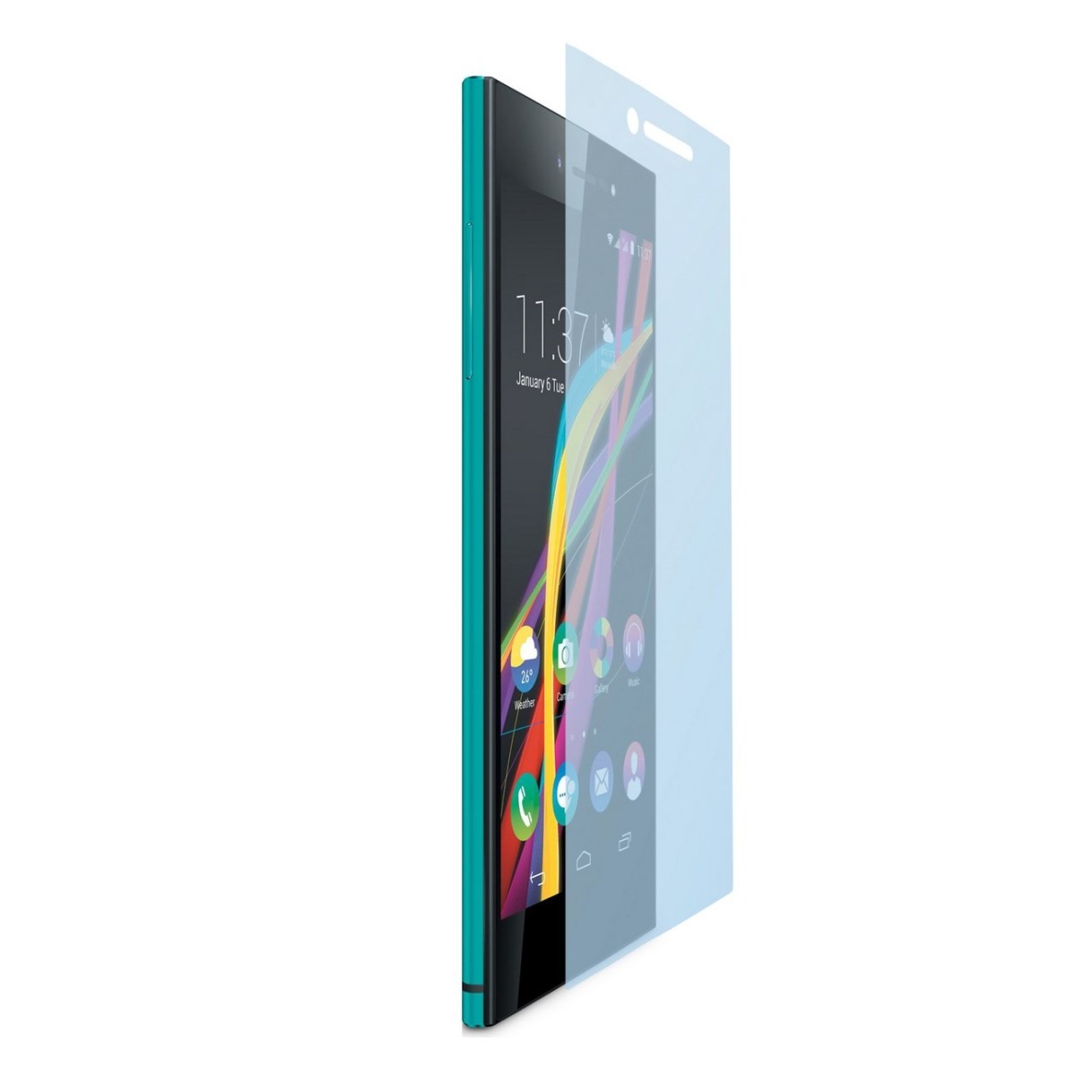 3x Protector Pantalla Ultra-Transparente para Wiko Highway Star 4G