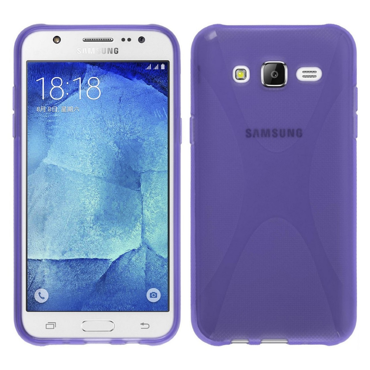 Funda Gel Tpu para Samsung Galaxy J5 X-Line Color Morada