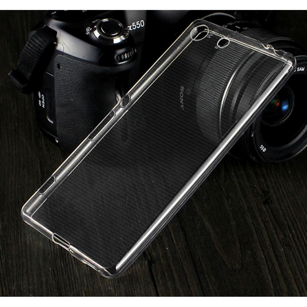 Funda Gel Tpu Fina Ultra-Thin 0,3mm Transparente para Sony Xperia M5