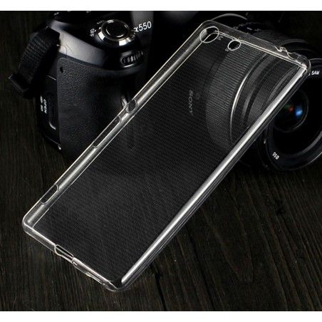 Funda Gel Tpu Fina Ultra-Thin 0,3mm Transparente para Sony Xperia M5