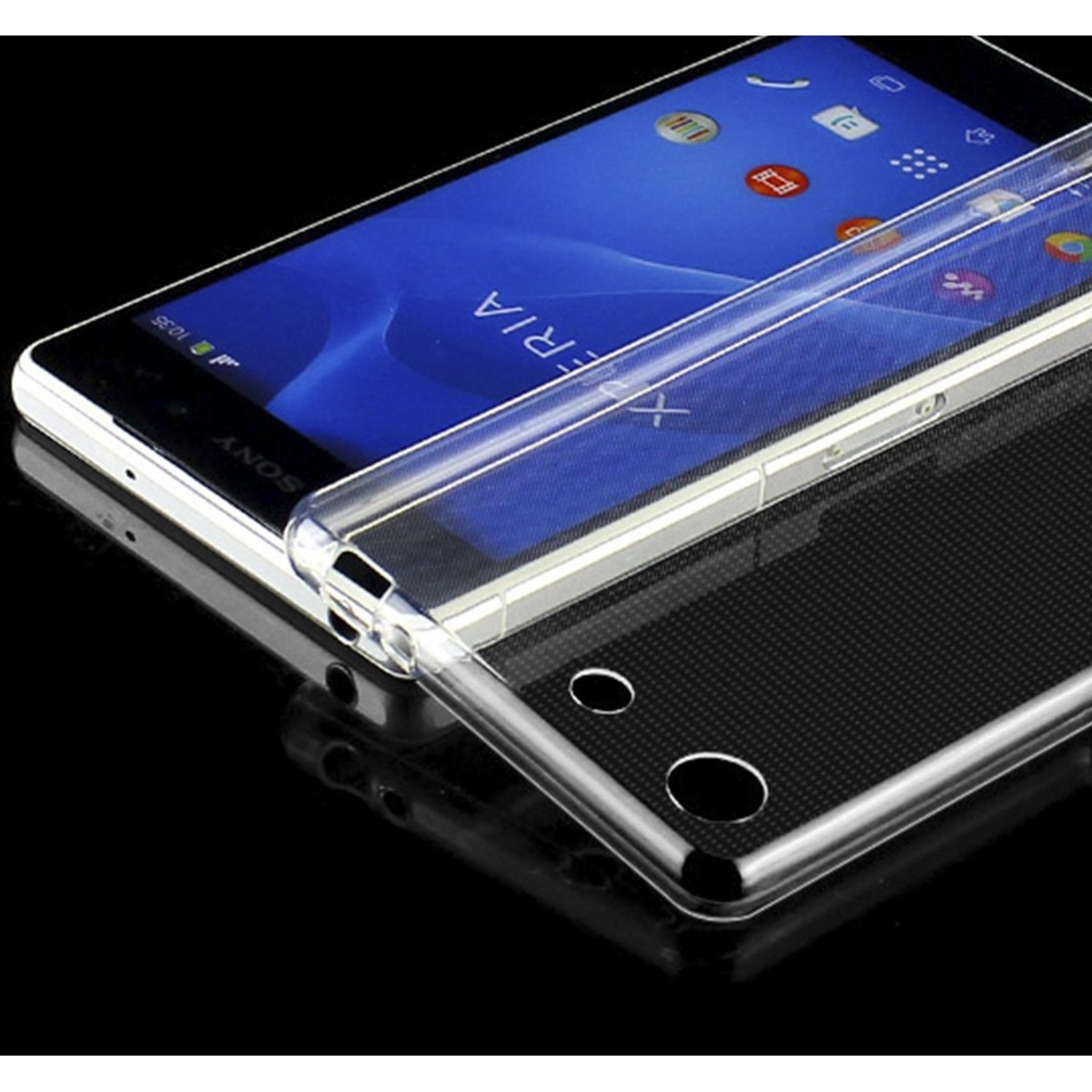 Funda Gel Tpu Fina Ultra-Thin 0,3mm Transparente para Sony Xperia M5