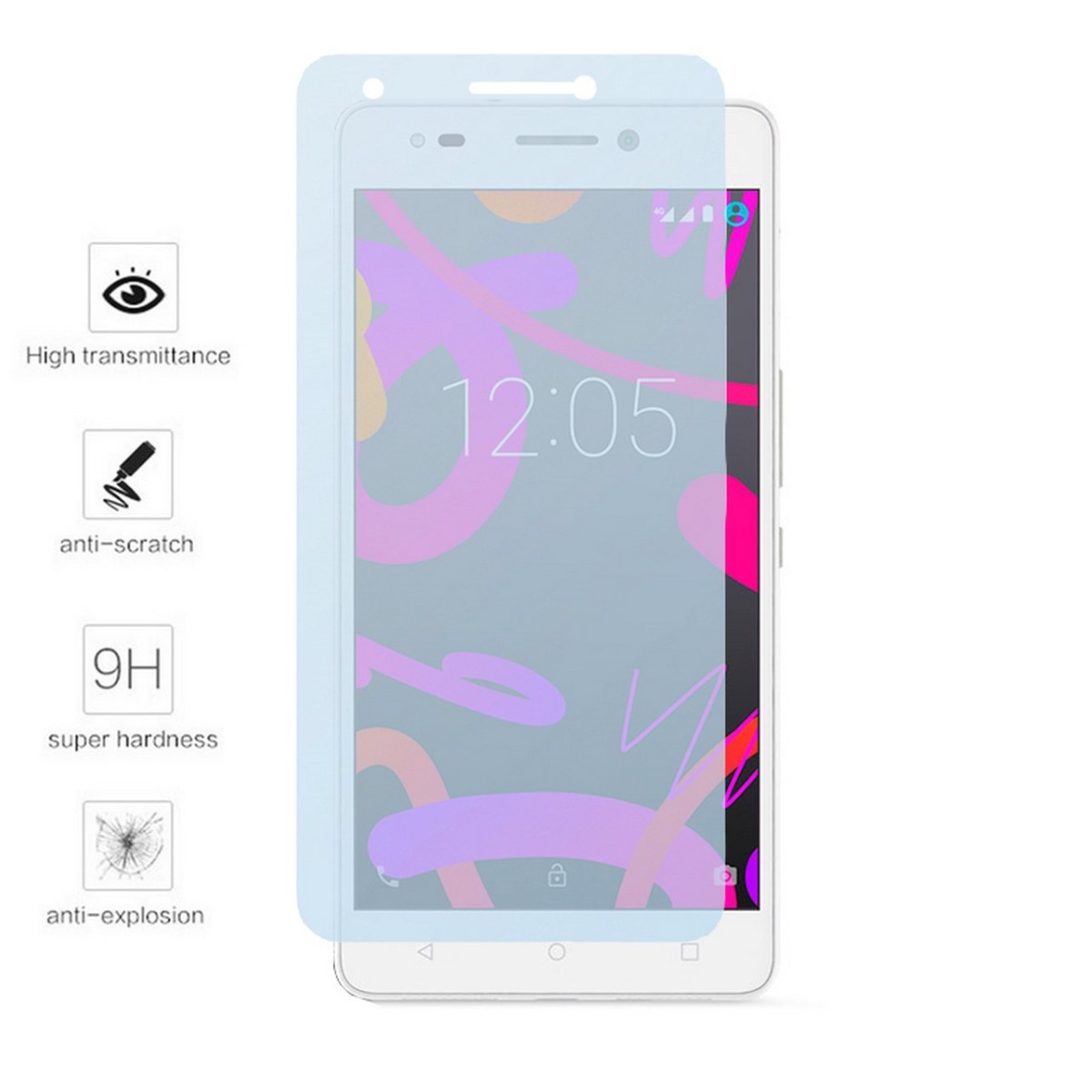 Protector Pantalla Cristal Templado para Bq Aquaris M2017 / M5.5 Vidrio