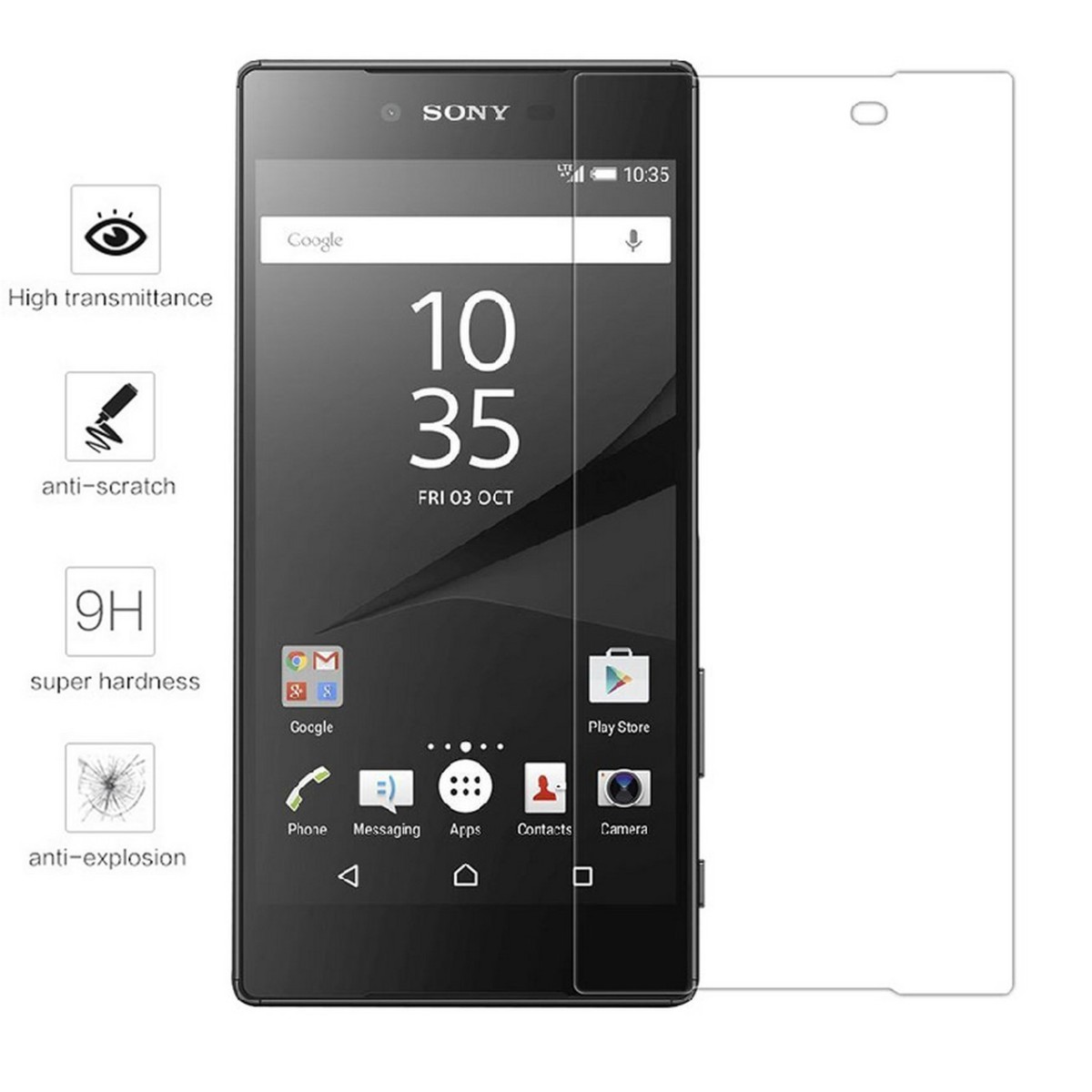 Protector Pantalla Cristal Templado para Sony Xperia Z5 Vidrio