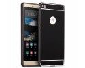 Funda Bumper Negra Aluminio + Tapa Trasera para Huawei P8