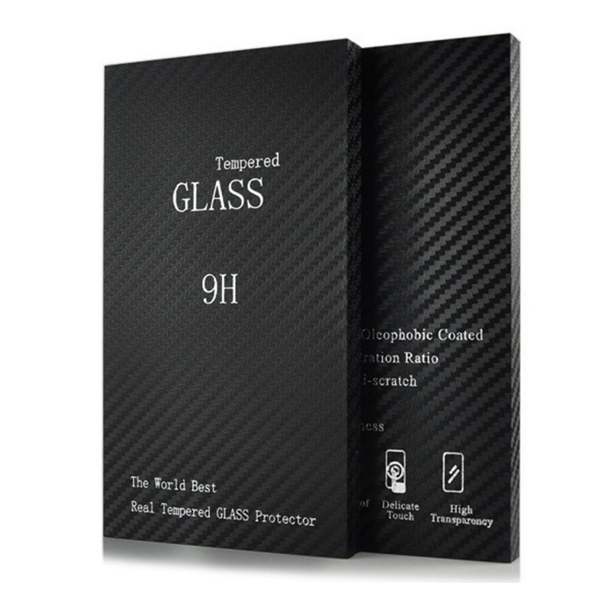 Protector Pantalla Cristal Templado Negro para Samsung Galaxy S6 Edge + Plus Vidrio