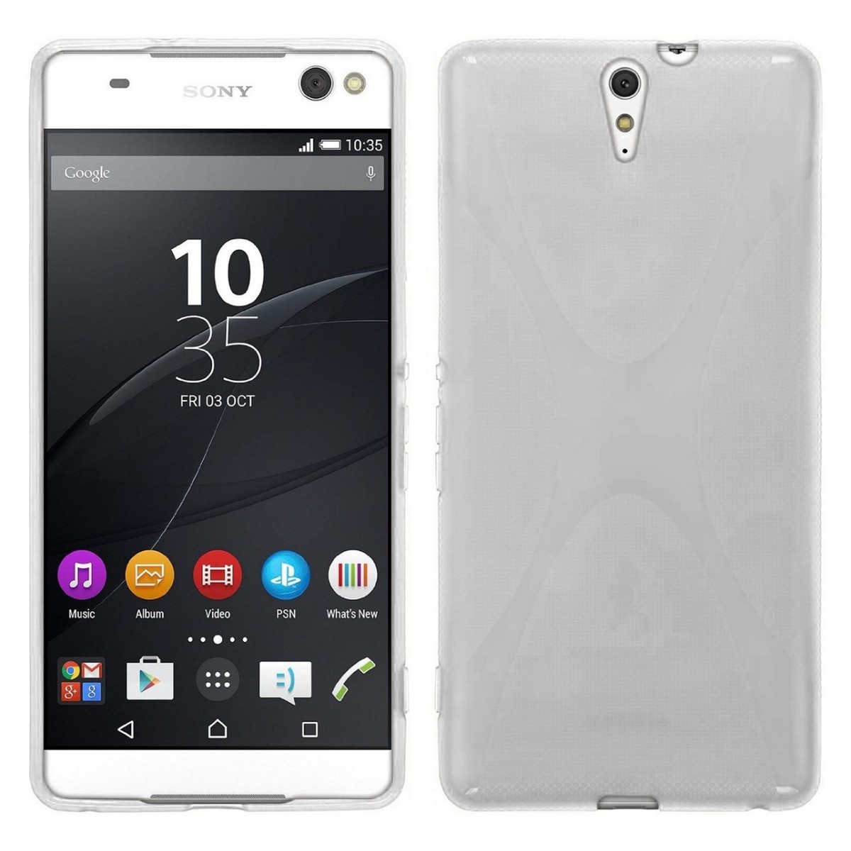 Funda Gel Tpu para Sony Xperia C5 Ultra X Line Color Transparente