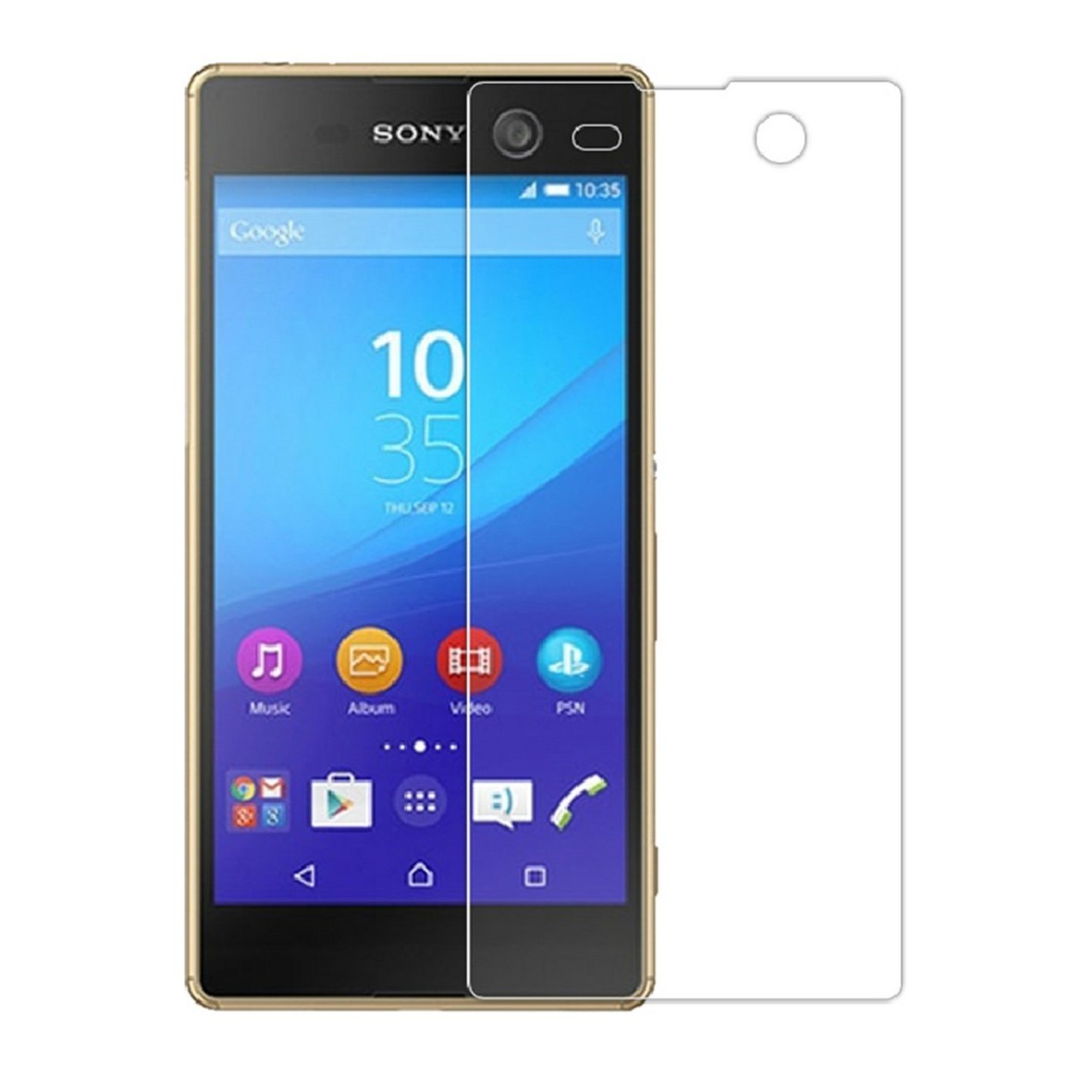 3x Protector Pantalla Ultra-Transparente para Sony Xperia M5