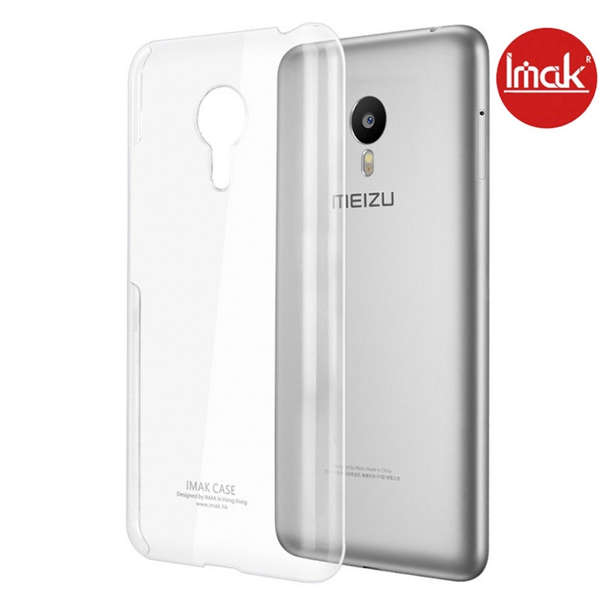 Carcasa Funda Dura Transparente Imak para Meizu Metal
