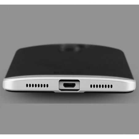 Funda Tipo Neo Hybrid (Pc+Tpu) Negra / Plata para Huawei Mate S