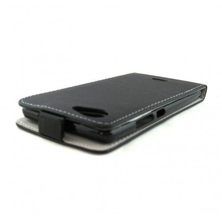 Funda Piel Premium Ultra-Slim Wiko Pulp Fab 5.5" Negra
