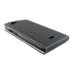 Funda Piel Premium Ultra-Slim Wiko Pulp Fab 5.5" Negra 2